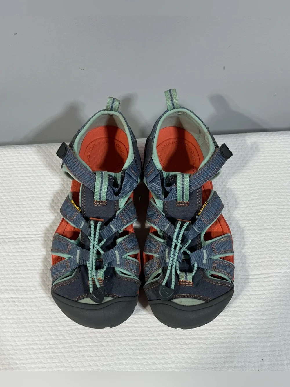 Keen Kids Navy and Mint Green Outdoor Sandals